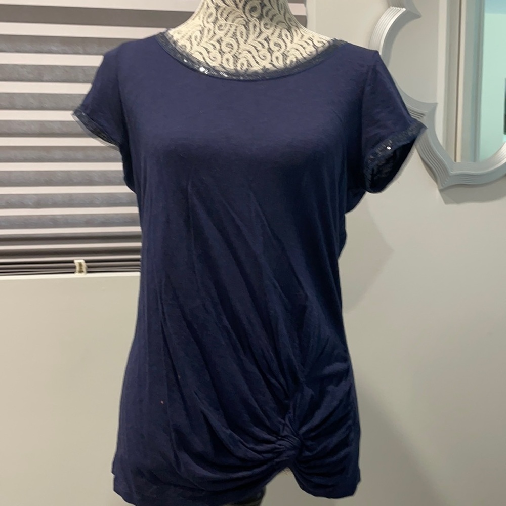 Navy blue top